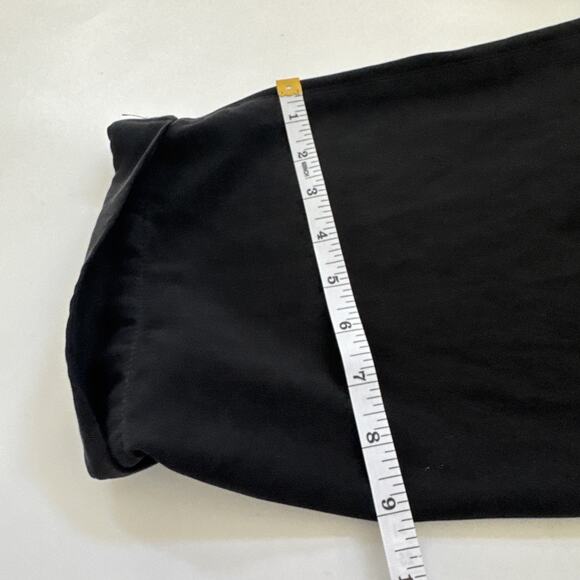 Tommy Bahama Silk‎ Pleated Pants Black Relaxed Slacks Mens Trousers Cuffed 35x29 - Picture 10 of 11